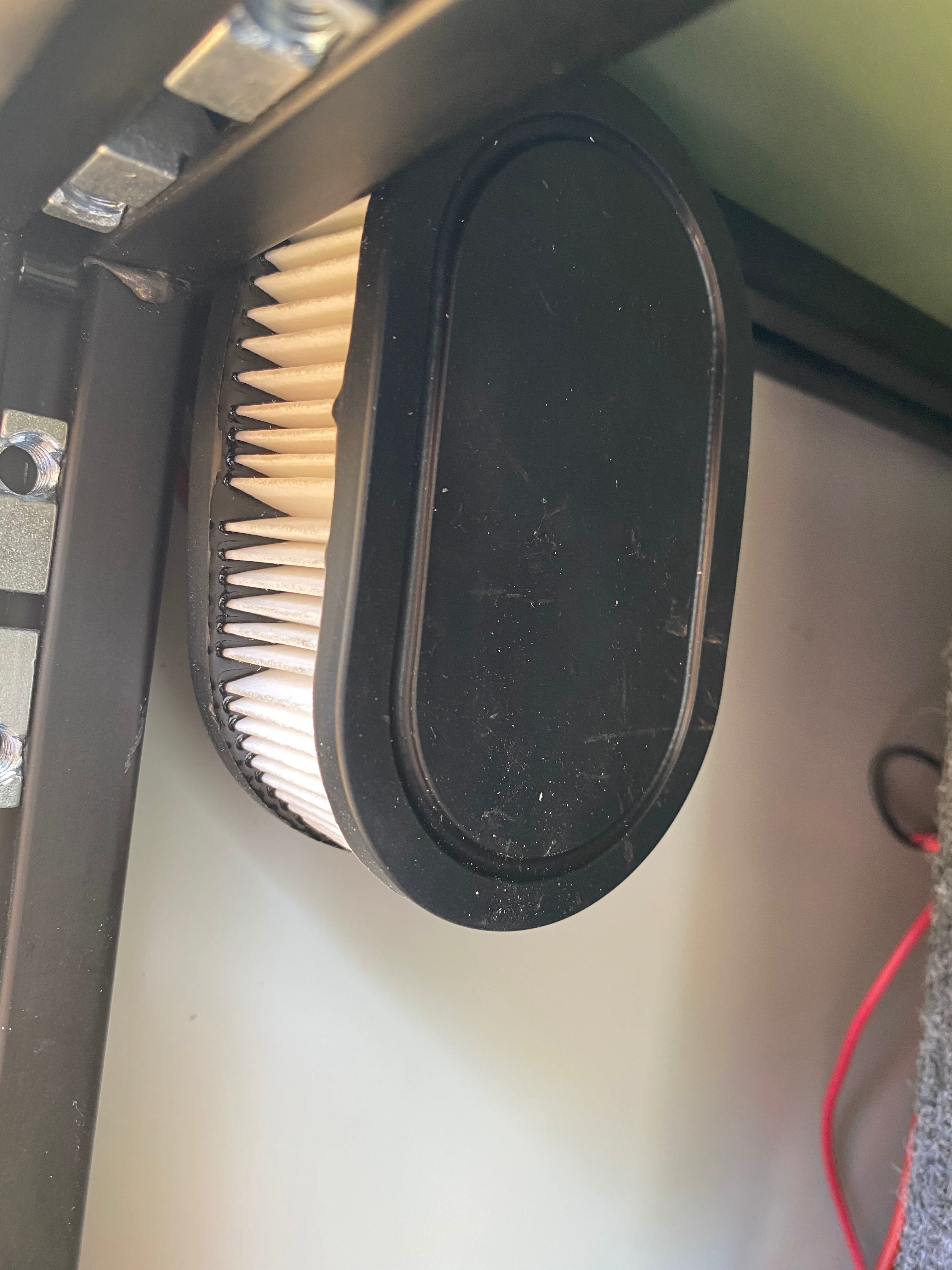 Budget-friendly lawn mower filter